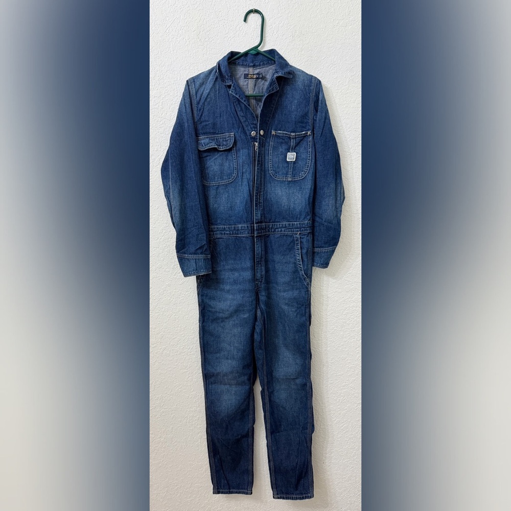 Polo by Ralph Lauren Blue Denim Jumpsuit